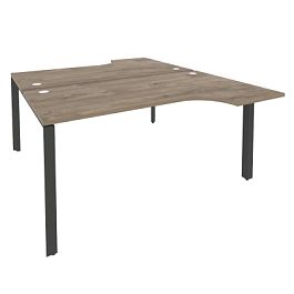 Onix Рабочая станция на П-образном м/к O.MP-D.SA-1 Тиквуд темный/Антрацит металл 1580*1995*750 (1475/460) - Фото предпросмотра