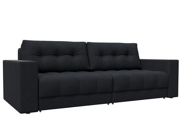 Диван прямой с декором Лига-049 НПБ Замша серый - Вид 1