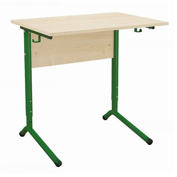 Стол ученический 121Р, 1-местный, регулируемый на плоскоовальной трубе (м/к Красный, Синий, Зеленый ), гр.5-7 - Вид 3