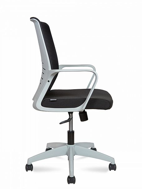 Кресло офисное / Betta  / серый пластик / черная сетка / черная ткань - Вид 3