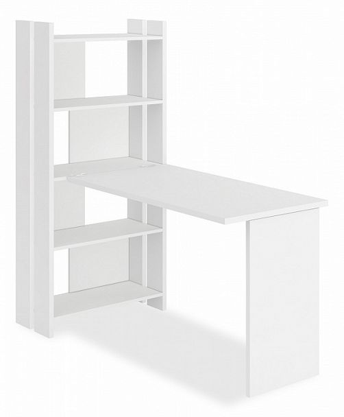 Стол компьютерный Домино Лайт СТЛ-ОВ+С120Прям без тумбы Белый - Вид 1