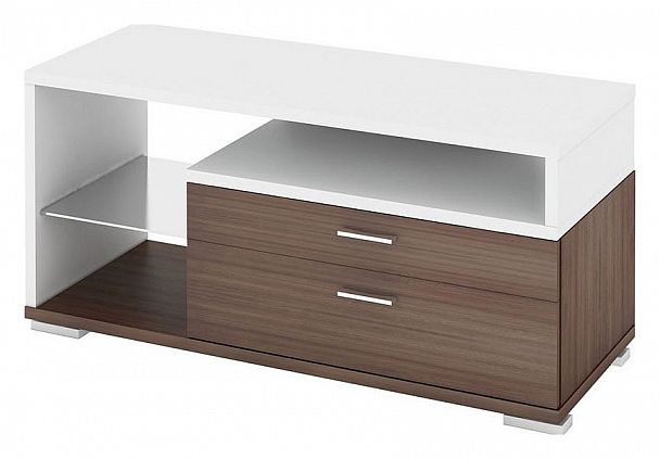 Тумба под ТВ ТК-10 М Белый/Шамони - Вид 1