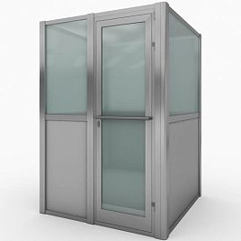 Кабины личного досмотра с каркасом из алюминиевого профиля - Фото предпросмотра