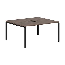 Стол 2-х местный EUWST 1513 Дуб Денвер тёмный/Черный 1560х1346х750 EDIS - Фото предпросмотра