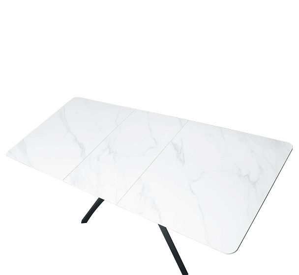 Стол раскладной Sheffilton SHT-T76 белый мрамор/черный - Вид 5