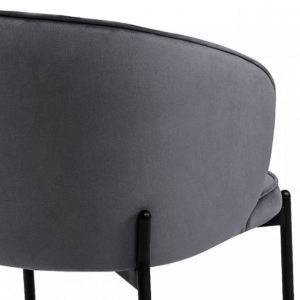 Комплект кухонных стульев Миэль серый велюр/черный, 4 шт. - Вид 9