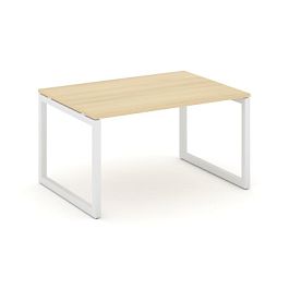Стайл Проджект Стол переговорный SN-5O.SPRG-001.3 Акация Лорка/Металл Белый 980*980*750 - Фото предпросмотра