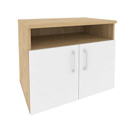 Onix Тумба для оргтехники O.TM-1 Тиквуд светлый/Белый бриллиант 800*600*680 - Фото предпросмотра