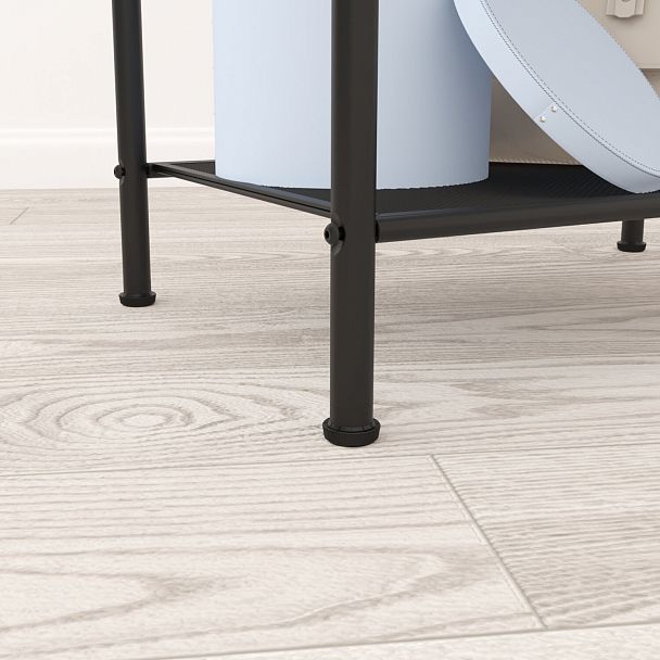 Стеллаж на металлокаркасе "Валенсия-13", 455х300х855 мм, 3 полки, черный, СТВ13 Ч - Вид 7