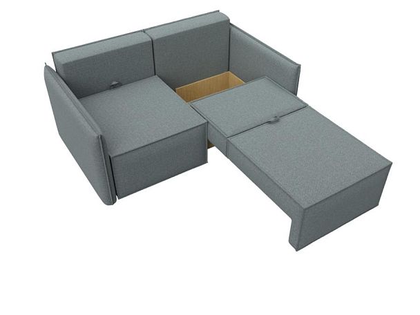 Диван прямой Либерти мини Рогожка серый - Вид 7