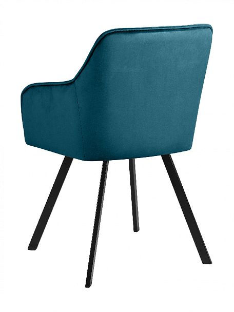 Кресло поворотное Мони, Confetti izumrud/черный - Вид 6