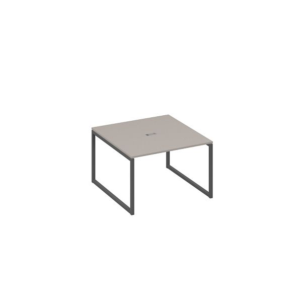 Стол 120 на металлокаркасе QUATTRO переговорный A4 А4 Б4 131 БП мокко премиум / металлокаркас антрацит - Вид 1