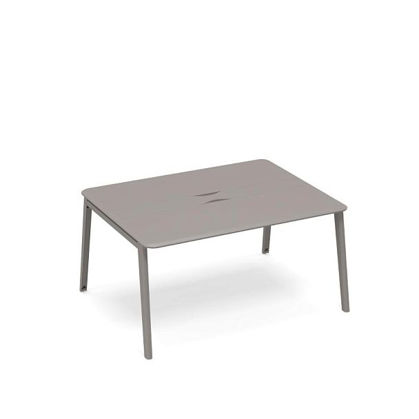 Стол для переговоров с кабель-каналом METAL Time metal ТМ М1 155 мокко премиум - Вид 1