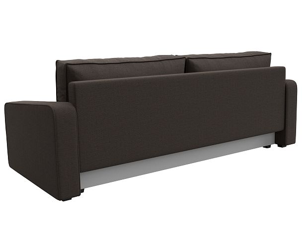 Диван прямой Лига-009 Рогожка коричневый - Вид 6