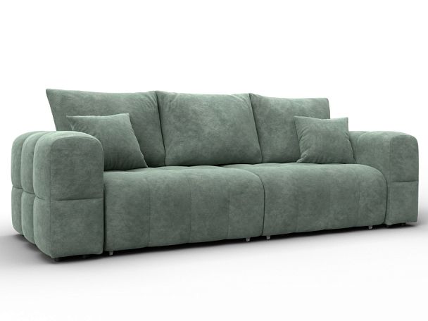 Диван прямой Лига-110 НПБ Велюр зеленый - Вид 1