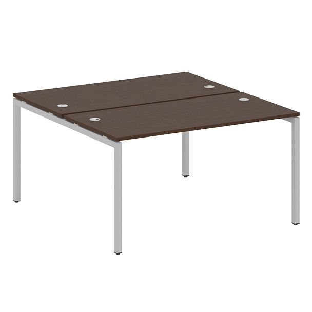 Metal System Quattro Р. ст. на П-образном м/к 40БП.РАС-СП-2.3 Венге/Серый металл 1400*1475*750 - Вид 1