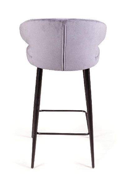 Стул полубарный Richard ромб, бархат серый 27 - Вид 6