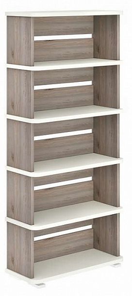 Стеллаж Домино СБ-25/5 Белый/Нельсон - Вид 1