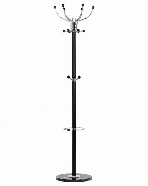Вешалка напольная DOBRIN BONNY (чёрный мрамор, чёрный) - Вид 1