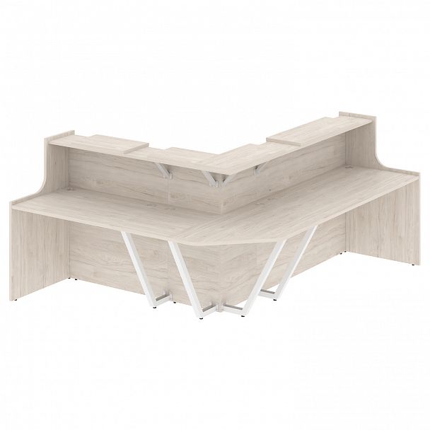 Ресепшн Г-образный "Onix" O.R-K-32 денвер светлый - Вид 1