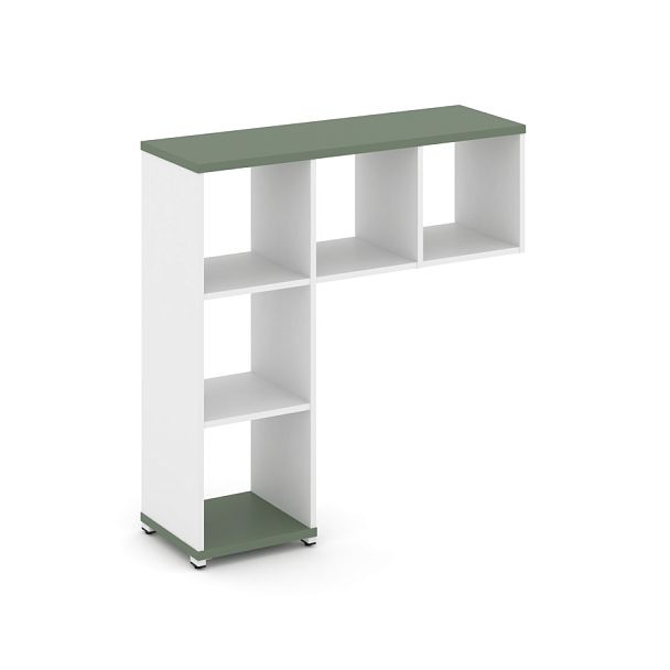 Concept Надставка низкая CN.NN-001 Кобо/Белый Бриллиант/Металл Белый 1099*365*1130 - Вид 1