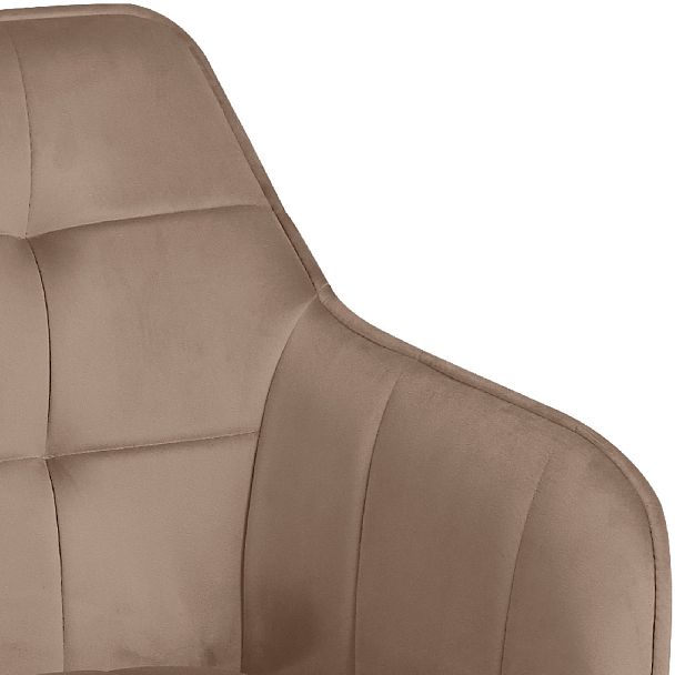 Комплект барных поворотных кресел Мони К, Confetti latte/белый, 2 шт. - Вид 9