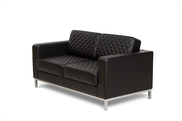 Двухместный диван Aveo 160x84x82,5 чёрный - Вид 5