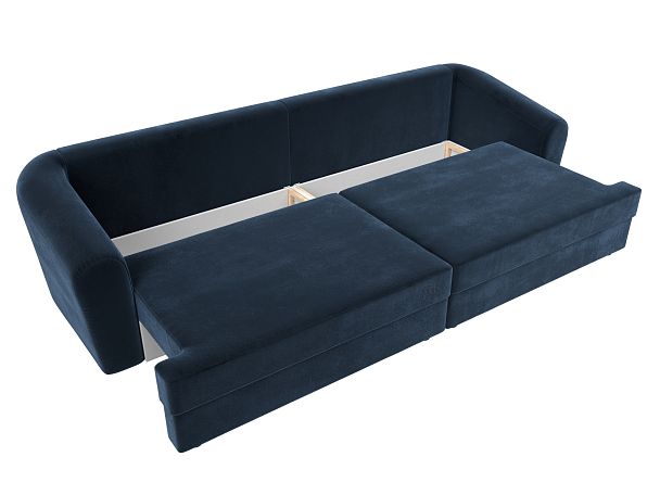Диван прямой Милтон Велюр синий - Вид 8