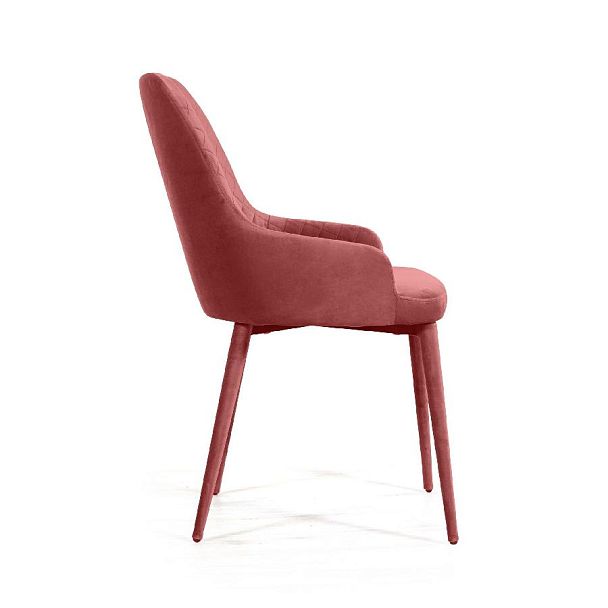 Стул Douglas ромб, бархат пудровый 15 - Вид 3