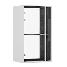 SoundCube RV UNO+ з/с-стекло  SDC-1.2-GL Белый/Морская Галька/Антрацит/Прозрачный/Серый 1300*1070*2278 - Фото предпросмотра