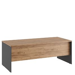 Стол руководителя Tess 200x90x75 дуб крафт золотой - Фото предпросмотра