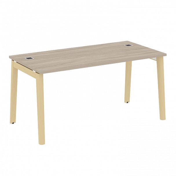 Стол рабочий руководителя "Onix wood direct" OW.SRR-4.8 дуб аттик/дуб светлый - Вид 1