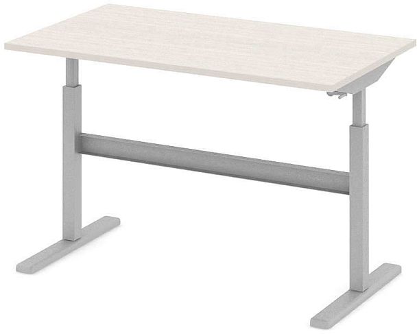 Стол офисный рабочий С-ТРС18 "Трансформер"  ПК-ТРС-СТ140Х80/МРМ-В1-30 дуб альпийский - Вид 1