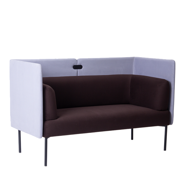 Диван Garda, велюр Velutto 24, экран велюр Velutto 49, ножки металл - Вид 2