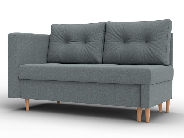 Кушетка Лига-098 Рогожка серый - Вид 1