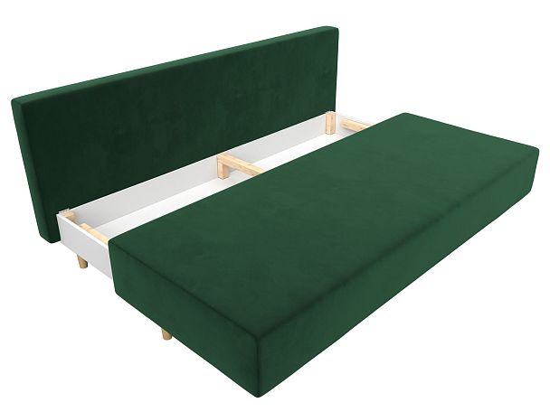 Диван прямой Лига-033 Велюр зеленый - Вид 7