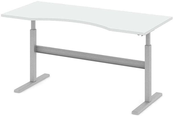 Стол офисный рабочий "Трансформер"  ПК-ТРС-СТЭ180Х80/МРМ-В1-76 белый - Вид 1