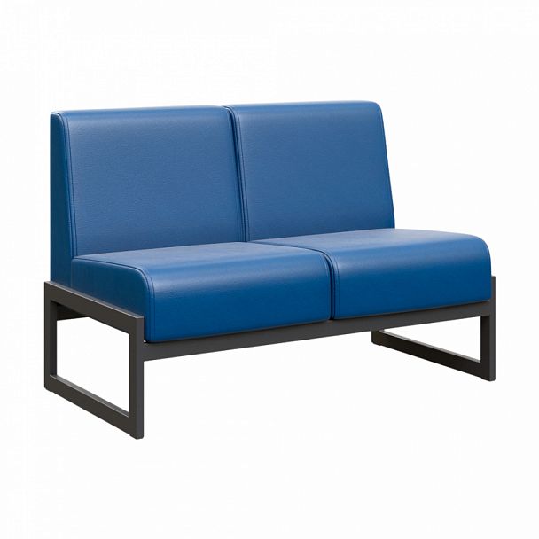 Диван двухместный "MODULE" MD.D2 Черный+синий - Вид 1