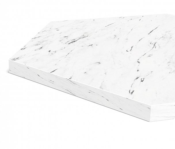 Столик журнальный Sheffilton SHT-TU37/ТТ20 60 ЛДСП черный муар/мрамор каррара белый - Вид 4