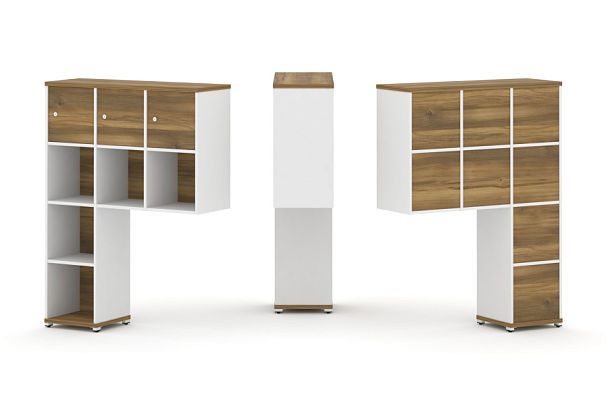 Concept Надставка высокая CN.ONV-003 Сандал Янтарный/Белый Бриллиант/Металл Белый 1099*350*1486 - Вид 1