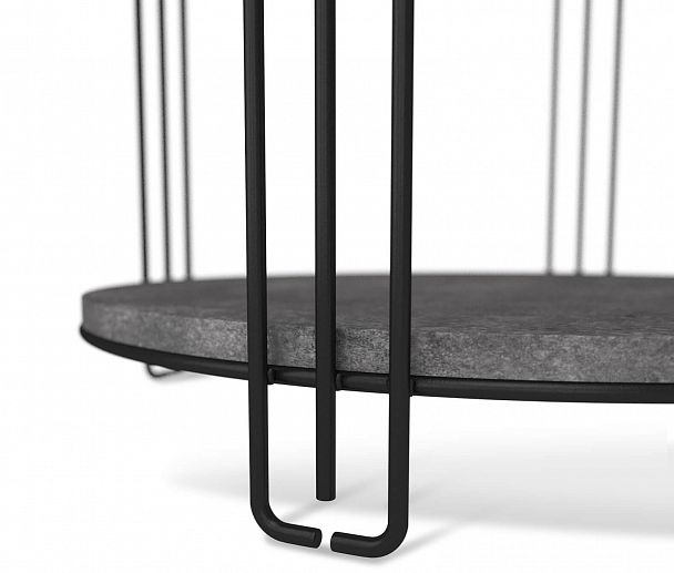 Столик кофейный Sheffilton SHT-CT33 черный муар/мокрый асфальт - Вид 4