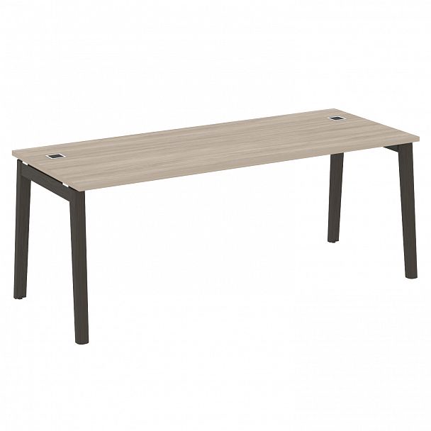 Стол рабочий руководителя "Onix wood direct" OW.SRR-6.8 дуб аттик/дуб темный - Вид 1