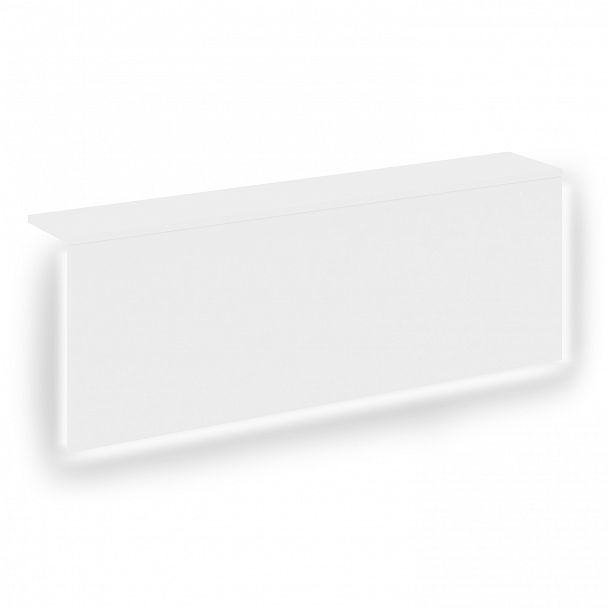 Накладка с подсветкой прямая высокая на 2 модуля "Onix" О.R-NP.V-118.2.S белый - Вид 1
