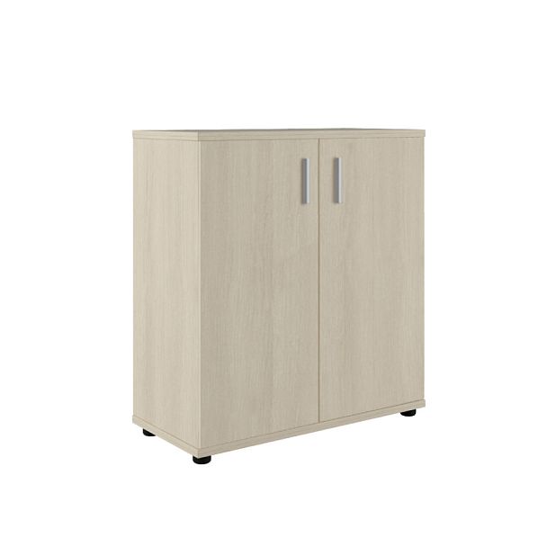 Шкаф низкий закрытый Trend 77,6x36x84,4 светлый дуб - Вид 1
