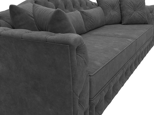 Диван прямой Артис Велюр серый - Вид 4