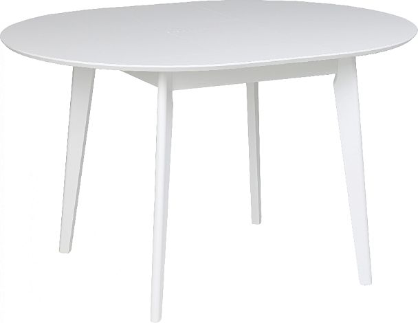 Стол деревянный круглый раскладной Норден D100 Белый - Вид 6