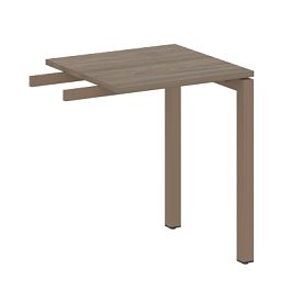 Metal System Quattro Приставной элемент на П-образном м/к 50БП.ПР-1 Вяз/Мокко металл 600*600*750 - Фото предпросмотра