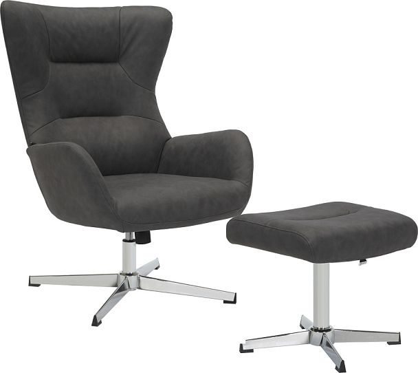 Кресло мягкое Everprof Apple (Эпл) Ткань Темно-серый - Вид 1