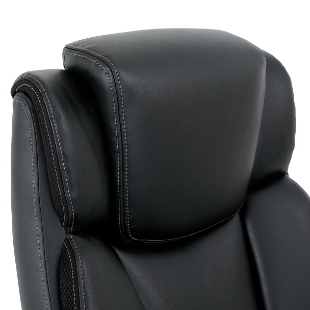Кресло BRABIX PREMIUM "Phantom EX-553", рециклированная кожа, регулируемый подголовник, черное, 532940 - Вид 10
