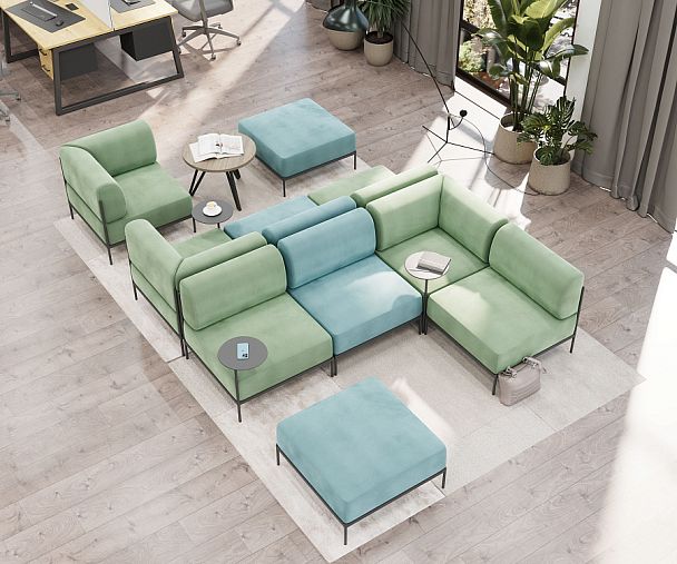 Rio Модуль 1М РСЕ-01 Velvet Lux 14/Металл Черный 810*810*770 - Вид 3